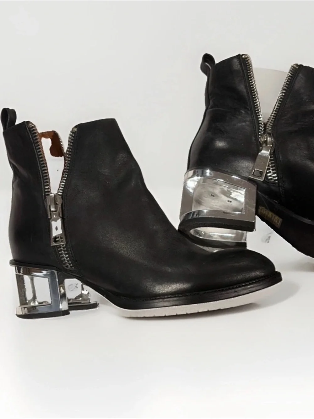Jeffrey Campbell Boone Cage Heel Booties Size 7